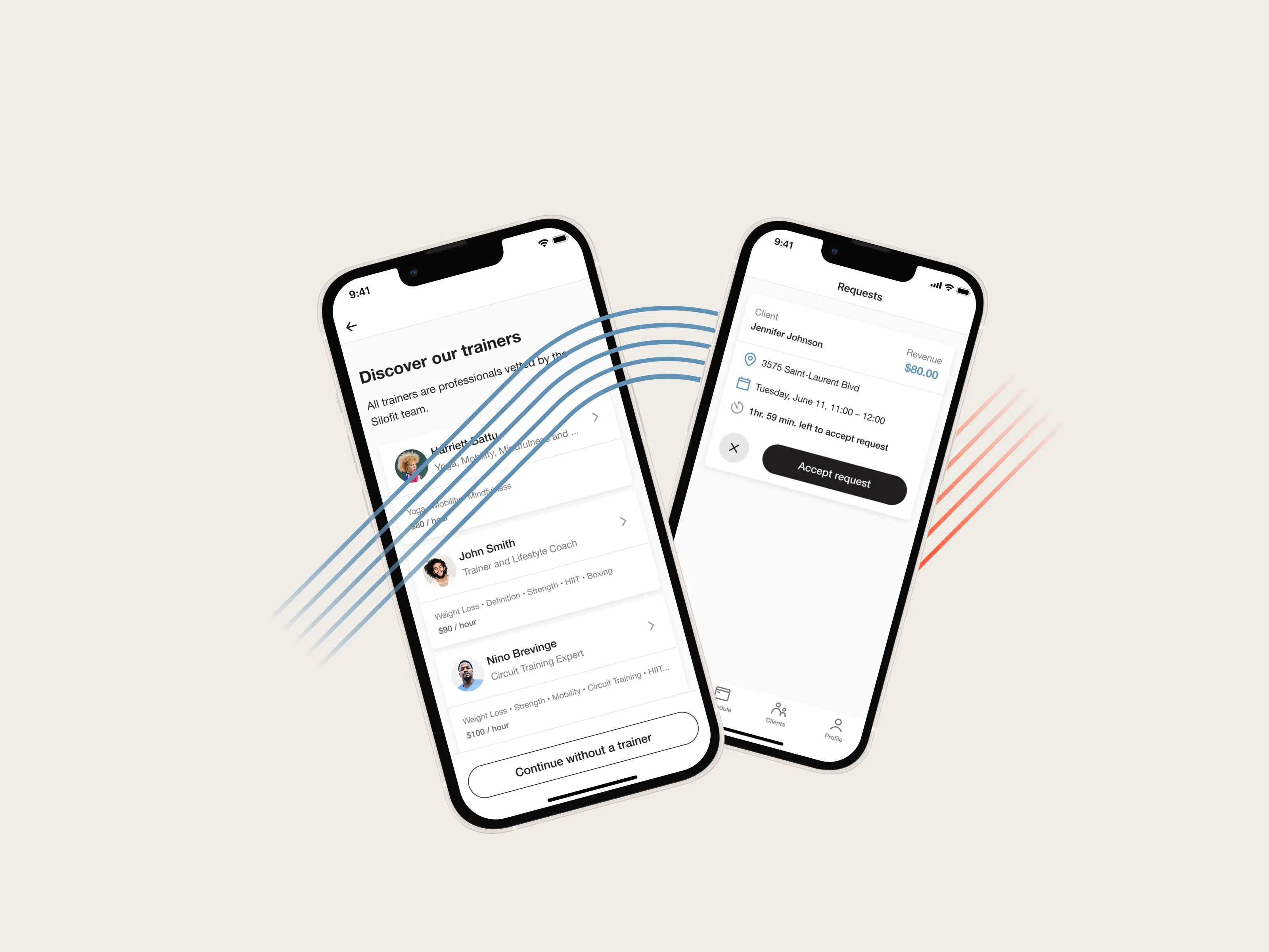 Silofit app screen